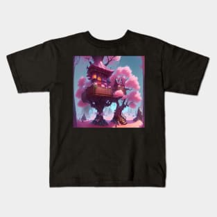 Whispers in the Sakura Grove Kids T-Shirt